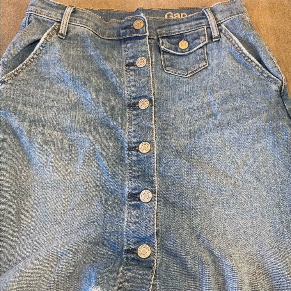 Gap 1969 Denim High Waisted Mini Skirt - Picture 3 of 5